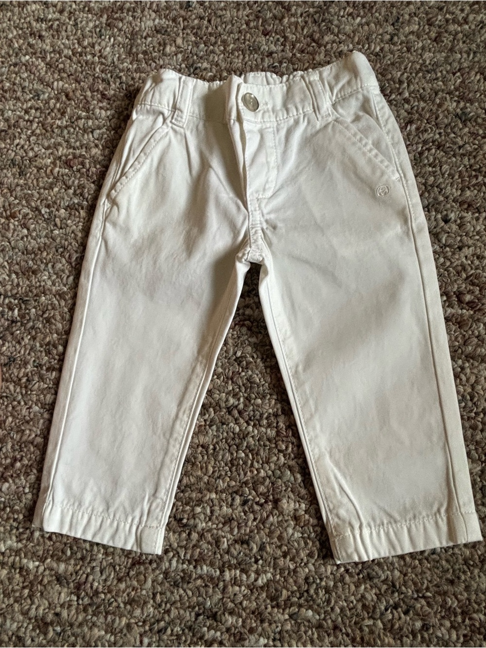 Gucci Baby Boy 6/9 Months White Chino Pant
